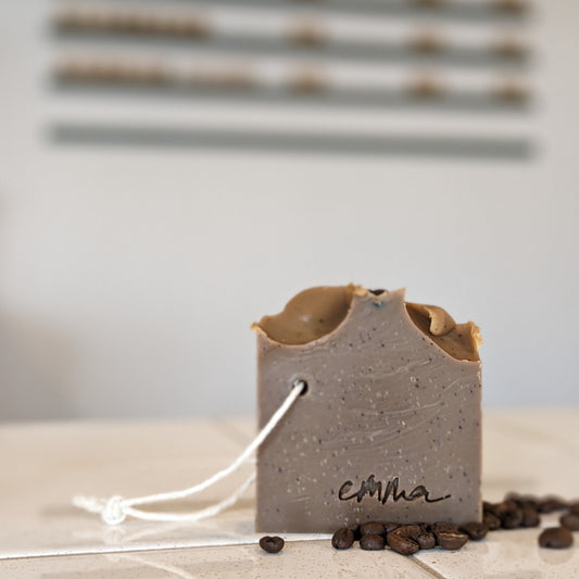 Savon exfoliant au café