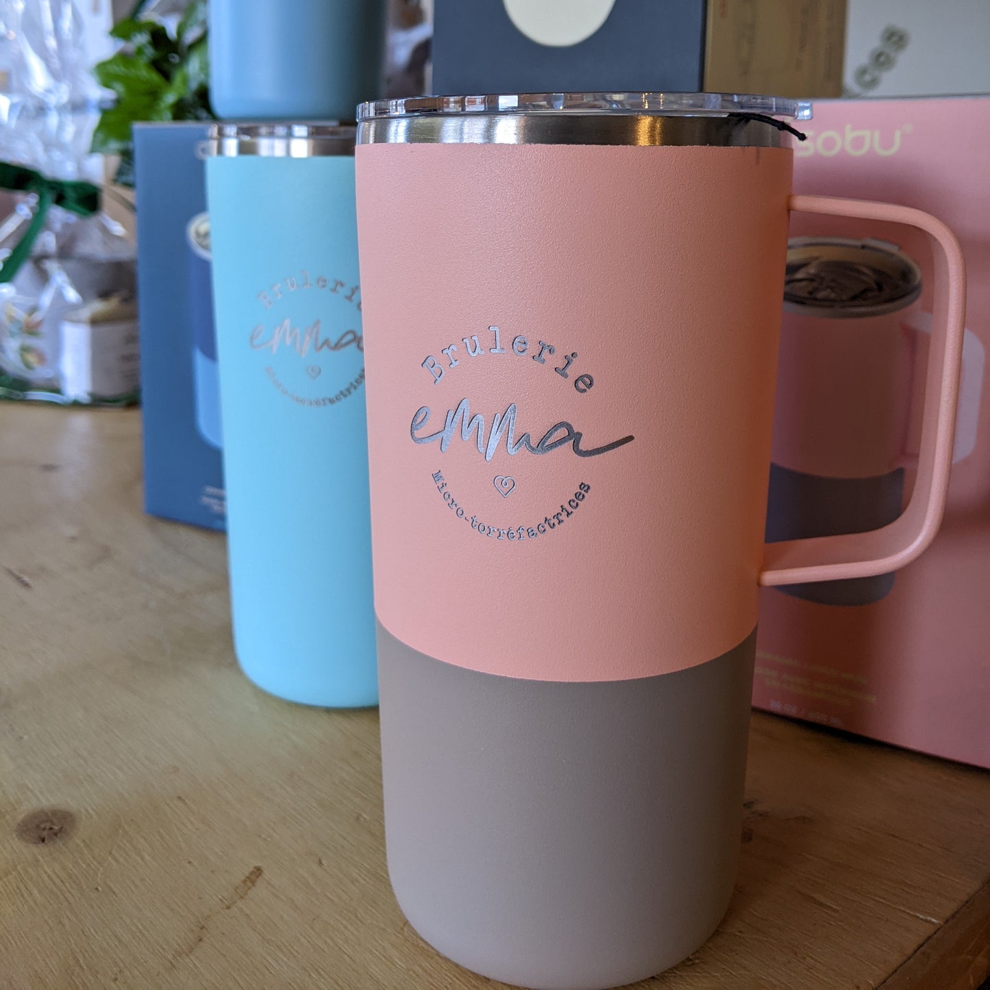 Grande Tasse isotherme Brulerie Emma (avec anse)