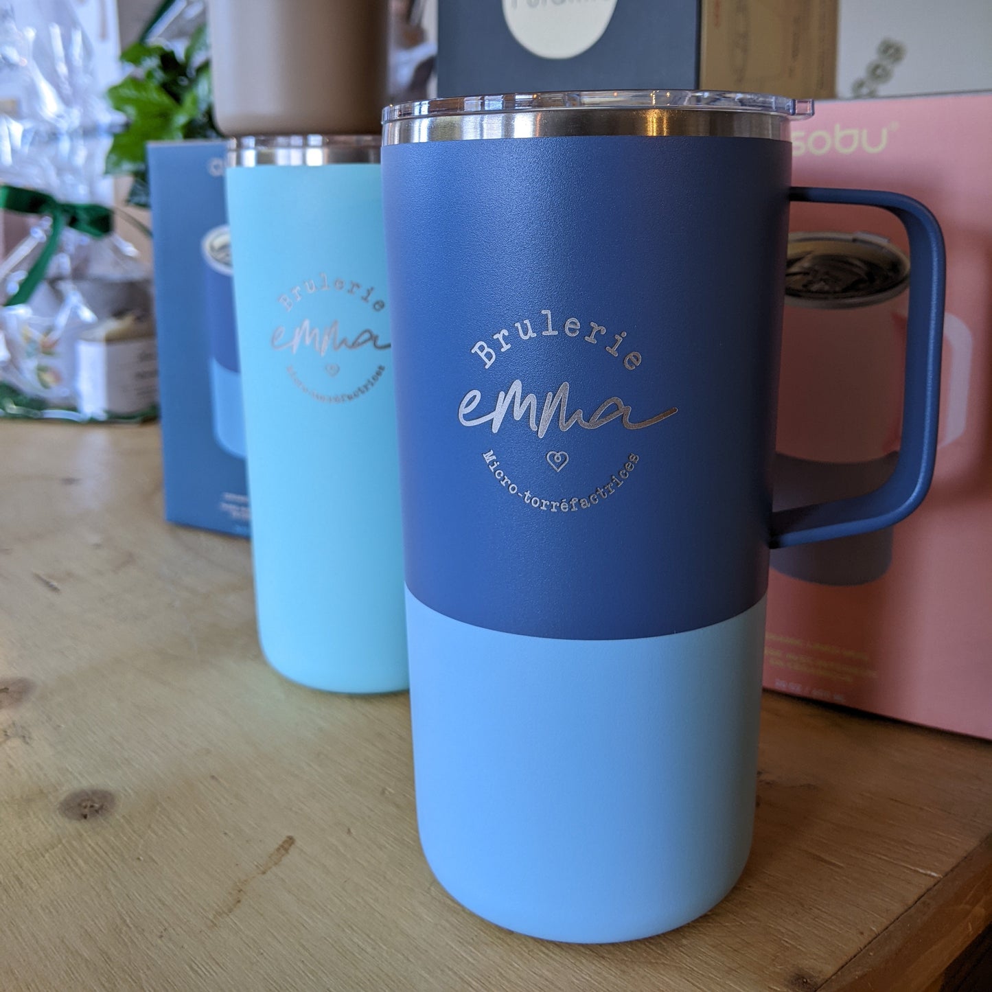 Grande Tasse isotherme Brulerie Emma (avec anse)